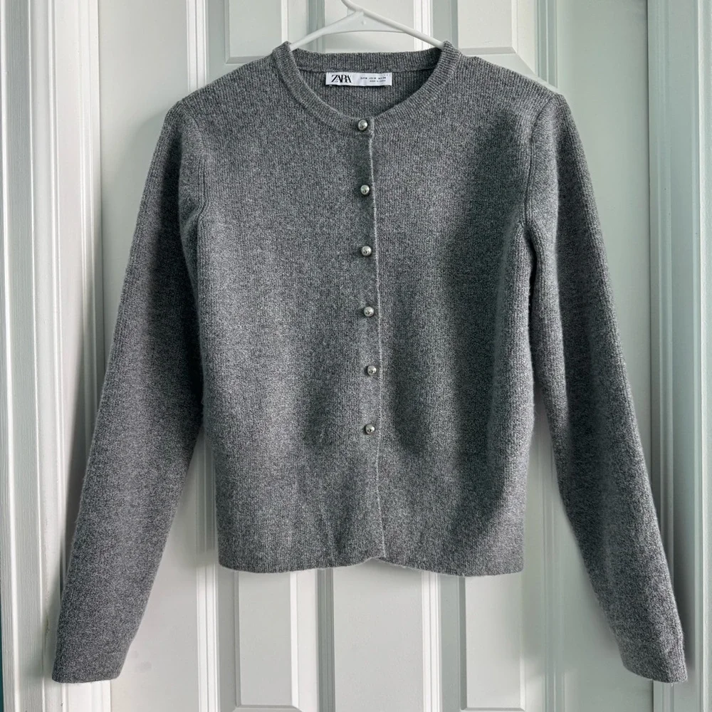 Zara Basic Knit Cardigan - Picture 2 of 4